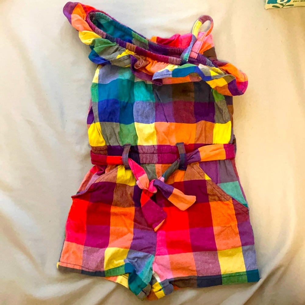 Off the shoulder jumpsuit for toddler girl